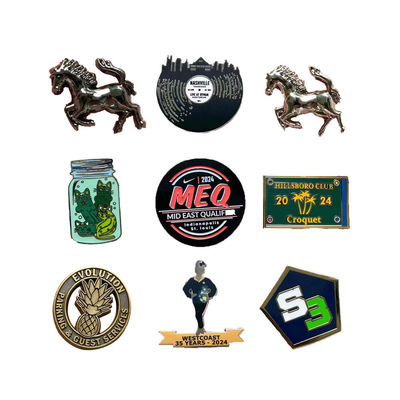 Beli Pins Lapel Custom Berwarna Hitam Metal dengan Cetakan UV dan Tema Kartun untuk Hadiah Promosi online manufacture