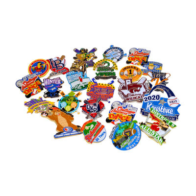 Beli Custom Logo Lapel Lapel Lapel Lapel dengan emas/perak/tembaga Plating dan Hard enamel Finish online manufacture