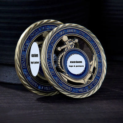 Beli Koin Tantangan Kustom dengan Cetakan Die Cutting dalam Paduan Seng untuk Penggunaan Peringatan Dua Sisi online manufacture