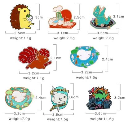 Beli Gold Plated Custom Size Soft Enamel Lapel Pin Metal Badge untuk hadiah promosi online manufacture