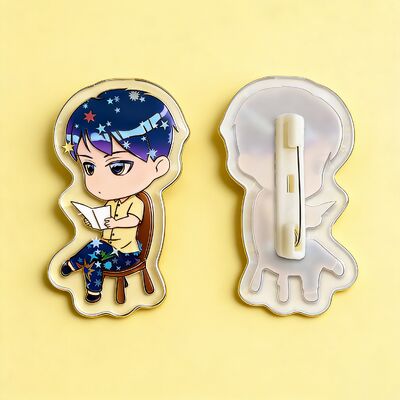 Beli Custom Acrylic Pin Badge - Cute Japanese Anime Brooch untuk Gadis, Aksesoris Mode Berkualitas Tinggi online manufacture