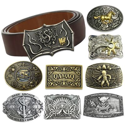 Beli Western Custom Belt Buckle dalam paduan seng dengan bentuk yang disesuaikan dan ukuran 3 