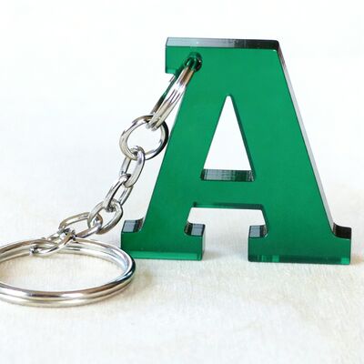 Beli Custom Acrylic Keychain Plastik Alphabet Letter Key Ring Acrylic Charms Bag Pendant online manufacture