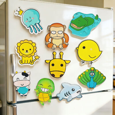 Beli Kreatif kartun magnet acrylic kulkas dengan logo kustom adalah stiker grosir. online manufacture