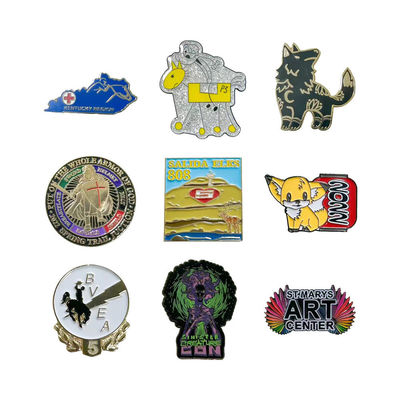 Custom Soft Enamel Lapel Pin dengan Logo Pribadi dan Plating Emas/Perak/Tembaga