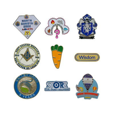 Custom 1.5in Soft Enamel Lapel Pins untuk Branding