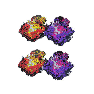 Harga yang bagus Purple Sandblast Size Custom Logo Lapel Pin Metal Pin Badges Kerajinan Custom on line