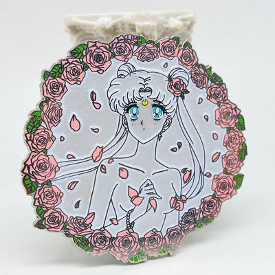 Grosir Brooch Bulk Custom Round Soft Hard Enamel Metal Magnet Badge Lapel Pin Dengan Kartu Belakang
