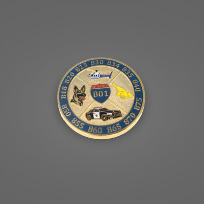 Koin Peringatan Alloy Seng Khusus dengan Plating Emas dan Desain Khusus untuk Souvenir dan Tantangan