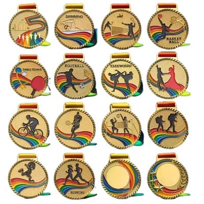 3D Zinc Alloy Custom Medali Balapan Bersepeda Ride Award Challenge Medali Balapan Pribadi