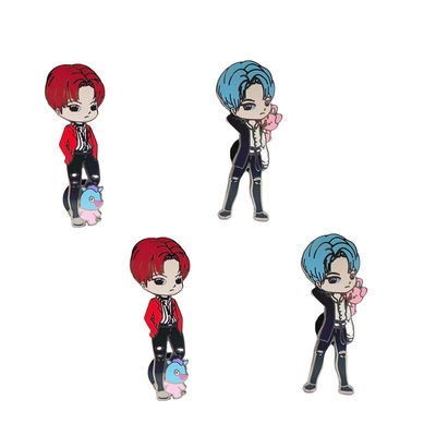 Harga yang bagus Desain yang disesuaikan Hard Enamel Zinc Alloy Metal Badge Lapel Pin untuk identitas dan dekorasi on line