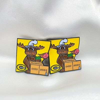 Custom Logo Grosir Logam Cute Kartun Enamel Lapel Pin Kerajinan