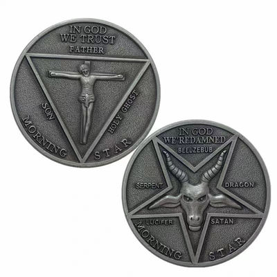 2.25in Game Arcade Koin kustom Peringatan Vintage Koin Masonik