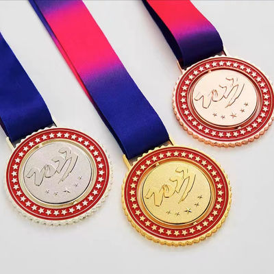 Cetakan Embossing Medali Perunggu Khusus Medali Enamel Lembut