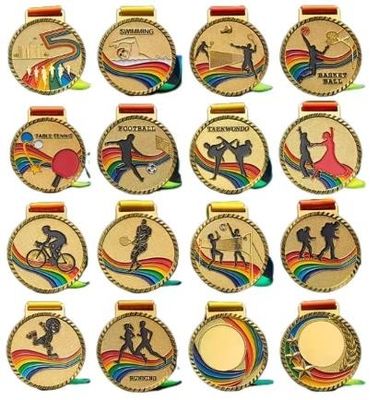 Pencetakan Letterpress Custom Medali Sepak Bola Generik Laser Ukiran Seni Bela Diri Medali Judo