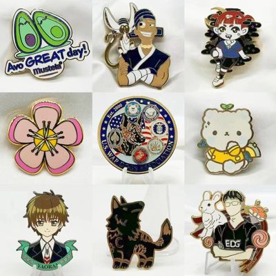 Custom Logo Logam Hard Enamel Badge Mode Jersey Dekoratif Lapel Pin