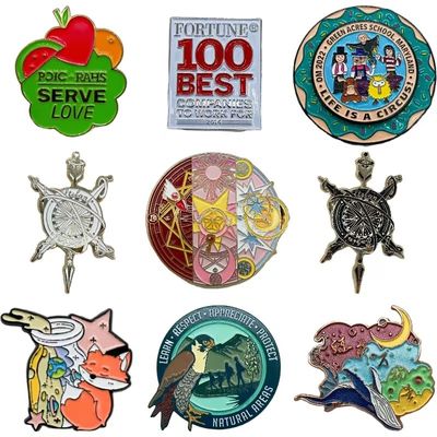 Pin Kerah Logam Produsen Kustom Pin Enamel Keras Lembut Kustom