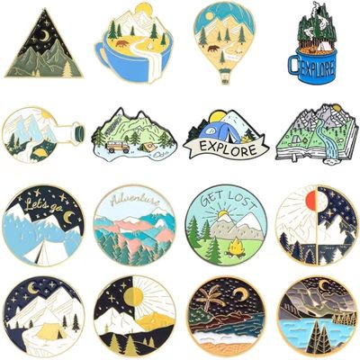 Produsen Cina Kerajinan Logam Hadiah Koleksi Disesuaikan Bentuk Lapel Creative Badge Pin
