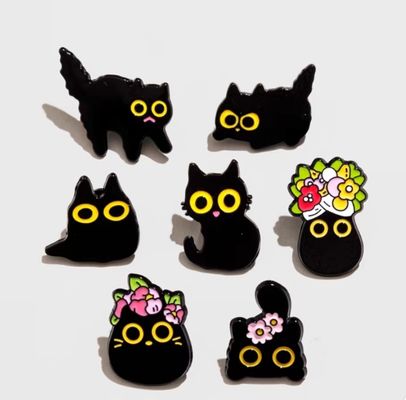 Kualitas tinggi Metal Casting Kerajinan Rose Gold Plating Badge Pin Metal Hard Custom Enamel Pin