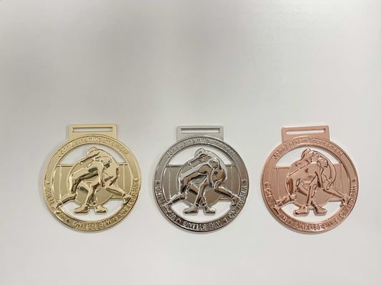 Sekolah 3D Custom Die Cast Zinc Alloy Emas Perak Merah Perunggu Custom Medali Sepak Bola