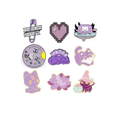 Harga yang bagus Pin Kerah Enamel Lunak 1,5 Inci Pin Lencana Paduan Seng Kustom untuk Branding dan Identitas on line