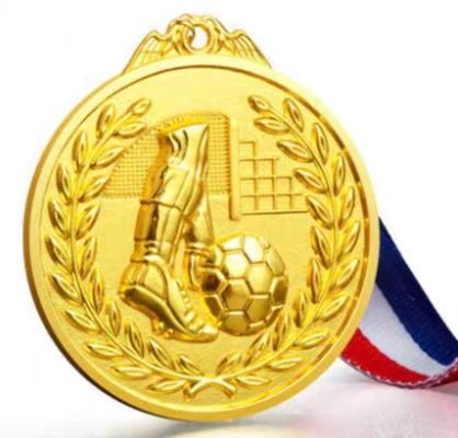 2D 3D Emas Perak Tembaga Sepak Bola Kerajinan Logam Untuk Tema Olahraga Medali Custom Ukuran Pelanggan