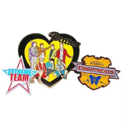 Produsen Pin Lencana Grosir Bentuk Kustom Personalisasi Kartun Anime Pembuat Pin Lencana Logam Pin Enamel Lunak Keras