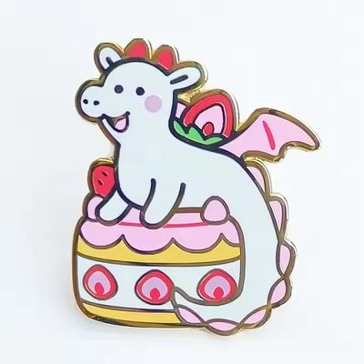 Pin Metal Badge Brooch Kpop Anime Glitter Pearl Lapel Pin Soft Hard Custom Enamel Kuningan Metal Pin