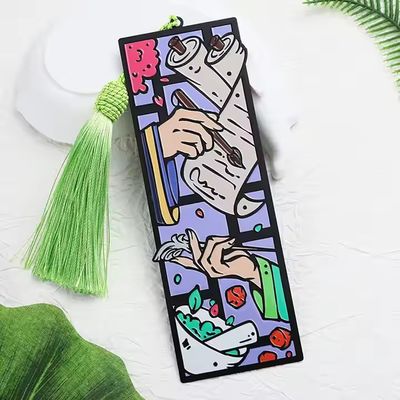 Hadiah Promosi Enamel Zinc Alloy Metal Bookmark Bookmark Pribadi Kustom 3D Lucu Kartun Anime Bookmark untuk Buku