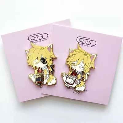 Pabrik Pin Enamel Menyediakan Aksesori Mode Anime Pin Enamel Keras Grosir Bros Logam Kustom Pin Kerah Kartun
