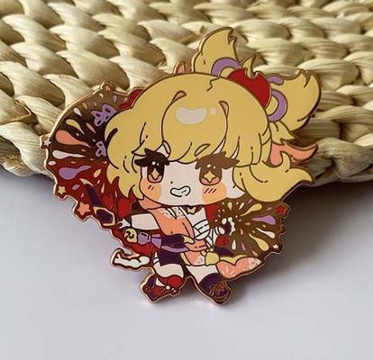 Custom Hard Enamel Lapel Pins dengan Gold Silver Copper Plating