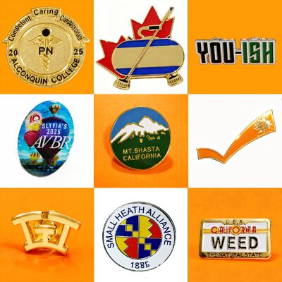 Logo Custom Berkualitas Tinggi Pin Lapel Zinc Alloy dengan Lampiran Magnet untuk Hadiah Bisnis