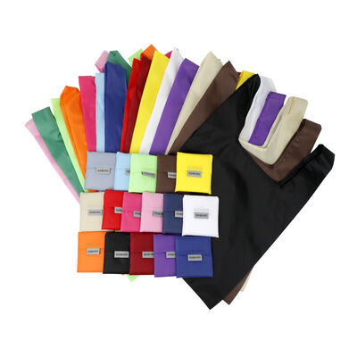 Harga yang bagus Heavy Duty Expandable Shopping Tote Bag Bag Besar Berguna Lagi Lipat Kantong Penyimpanan Grocery Nylon Polyester Lipat Kantong (dalam stok) on line