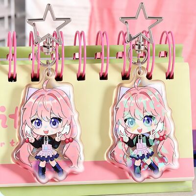 Harga yang bagus Gantungan Kunci Akrilik Kustom dengan Pilihan Warna Personalisasi untuk Penggunaan Promosi dan Kerajinan Transparan on line