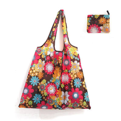 Harga yang bagus Tas Tote Cetak Kustom - Poliester Daur Ulang Lipat, Tas Belanja & Promosi Penuh Warna on line