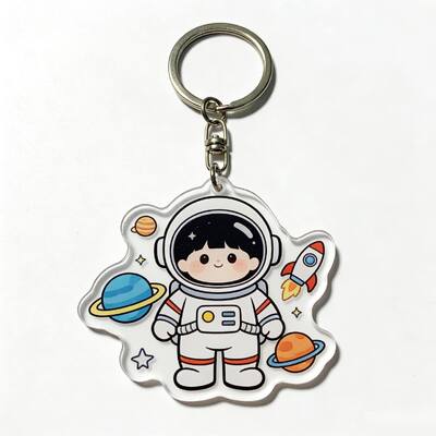 Harga yang bagus Keychain Akrilik Transparan Custom Keychain Hewan Cantik dan Berwarna on line