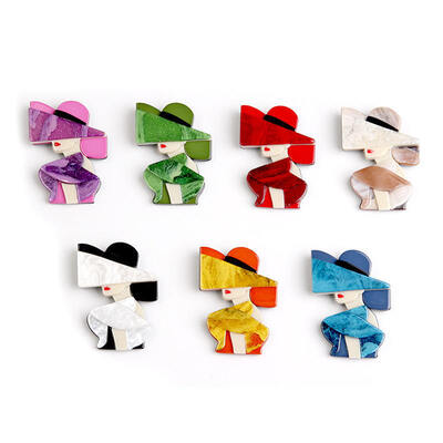 Harga yang bagus Pin Akrilik Kartun Kustom – Logo & Nama Cetak, Jepit Rambut atau Lencana Magnetik untuk Dekorasi Bergaya on line