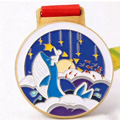 Harga yang bagus Buat medali olahraga kustom berlapis emas atau perak dari paduan seng dan perunggu dengan harga grosir. on line