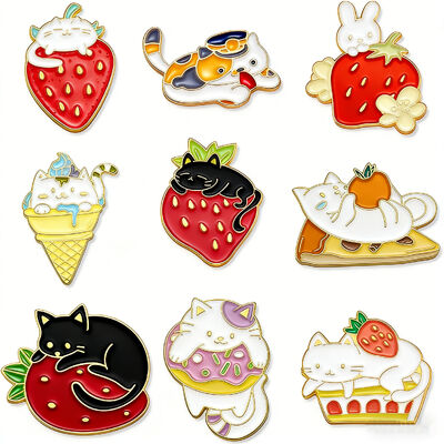 Harga yang bagus Pin enamel kustom dengan glitter, finishing soft/hard, dan desain kartun anime yang lucu. on line