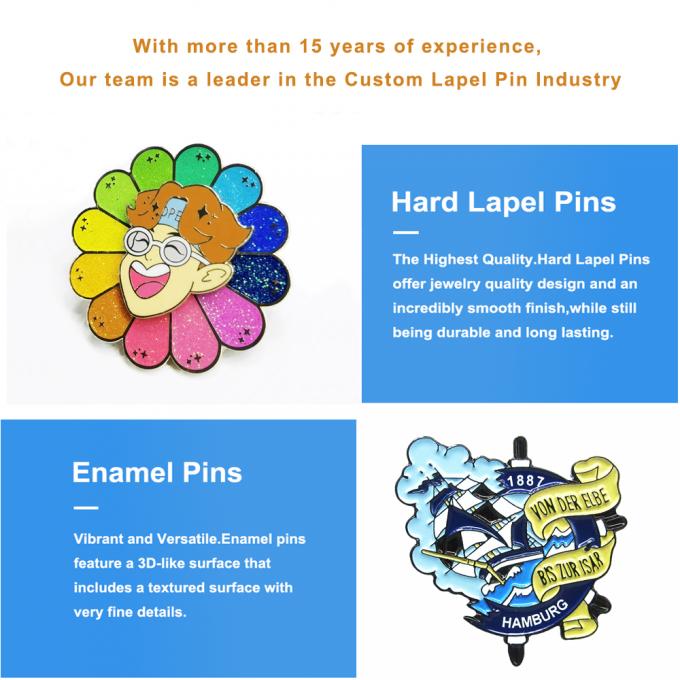 Custom Bulk Metal Cute Cartoons Anime Lapel Pin Badge Soft Hard Enamel Pins dengan Desain Logo Khusus 6