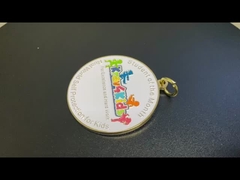 Kerajinan enamel lembut dengan medali plating emas