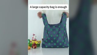 Tas Belanja Poliester Ripstop Daur Ulang Ramah Lingkungan Gelory Tas Belanja Lipat yang Dapat Digunakan Kembali