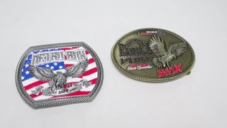 Western Custom Belt Buckle dalam paduan seng dengan bentuk yang disesuaikan dan ukuran 3 