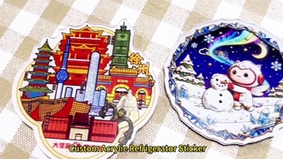 Stiker Kulkas Akrilik Custom