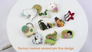 Pin Enamel Logam Dicelup Hewan Singa Harimau Binatang Hype Kasar Kualitas Tinggi