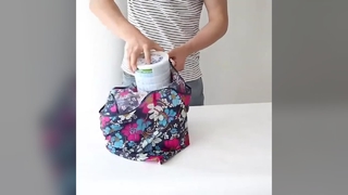 Tas Tote Cetak Kustom - Poliester Daur Ulang Lipat, Tas Belanja & Promosi Penuh Warna