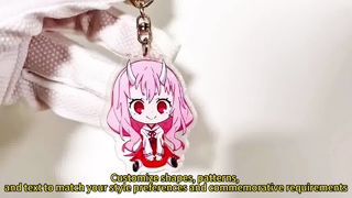 Fob Kunci Akrilik Kustom Desain Anda Sendiri